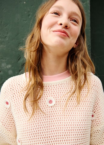 MANGO KIDS Pullover 'Peony' in Beige