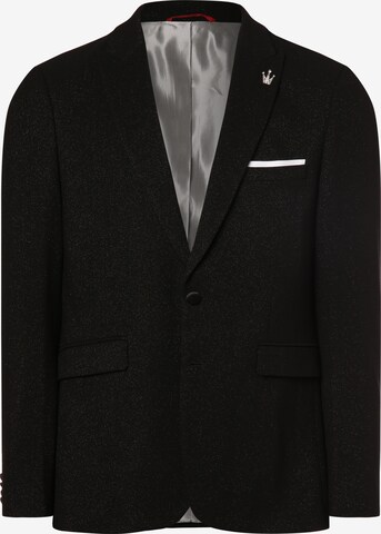 Finshley & Harding London Slim fit Suit Jacket ' Brixdon ' in Black: front