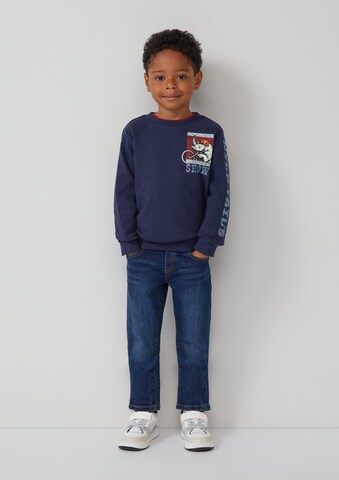 s.Oliver Sweatshirt in Blauw: voorkant