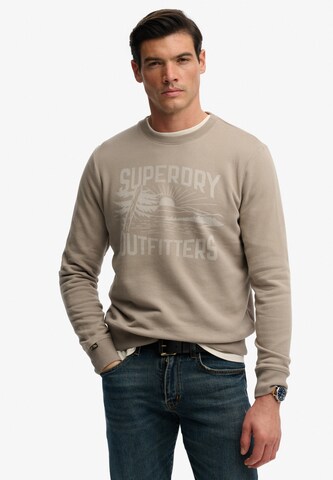 Sweat-shirt 'Superdry Retro' Superdry & Co en vert : devant