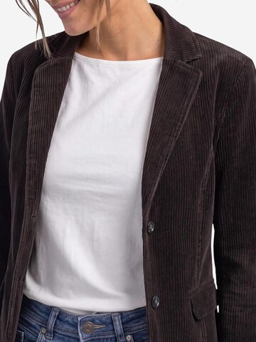Blazer 'Short Soft Corduroy Blazer 213164' di STREET ONE in marrone