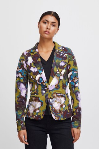 ICHI Blazers in Groen: voorkant