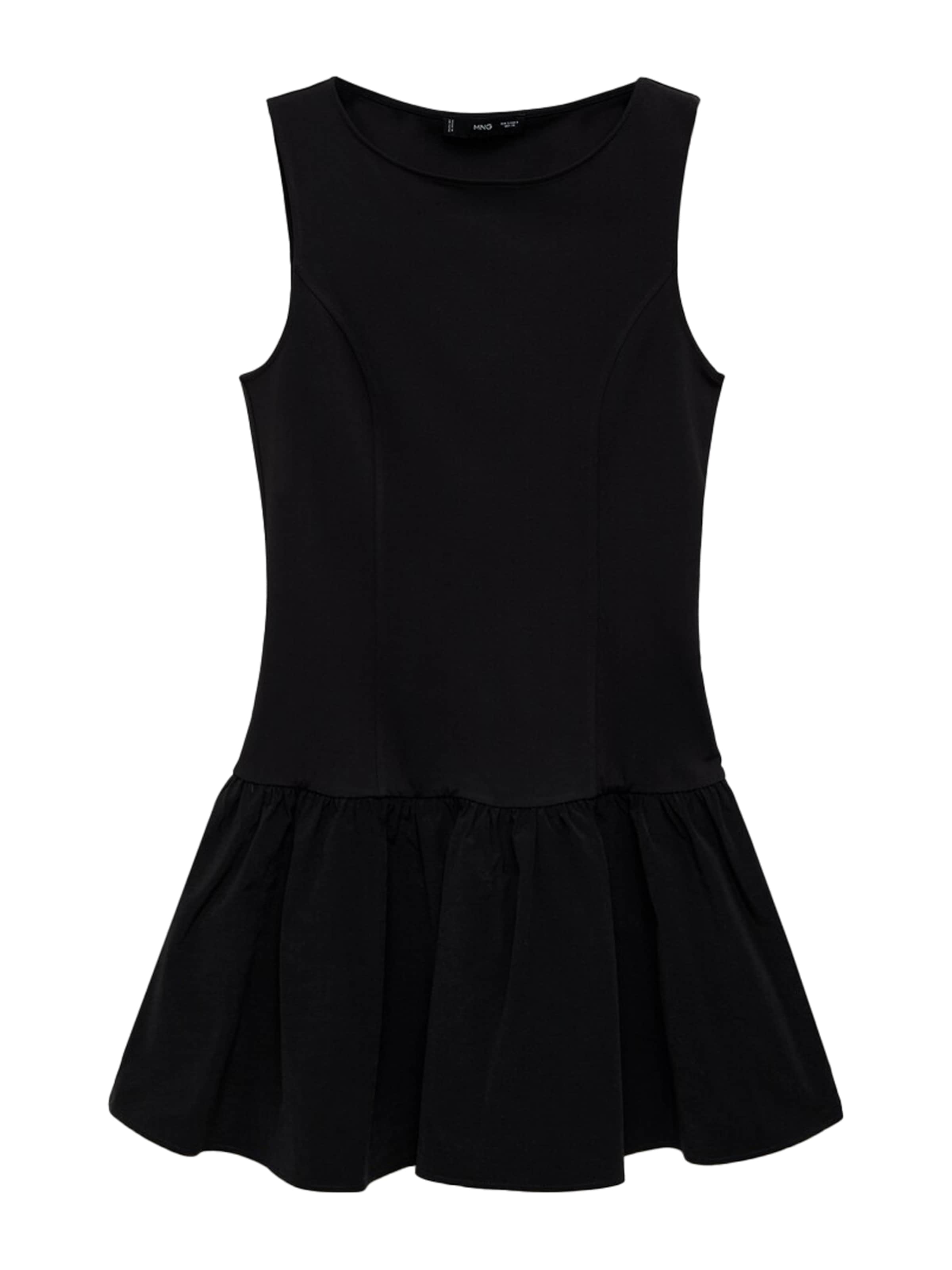 MANGO Šaty 'VILA' - Čierna: predná strana
