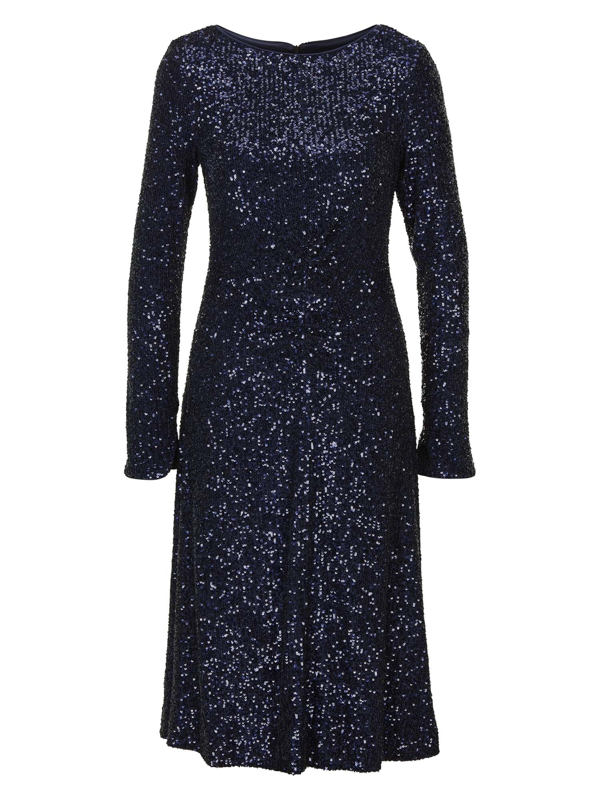 MADELEINE Cocktailjurk in Blauw: voorkant