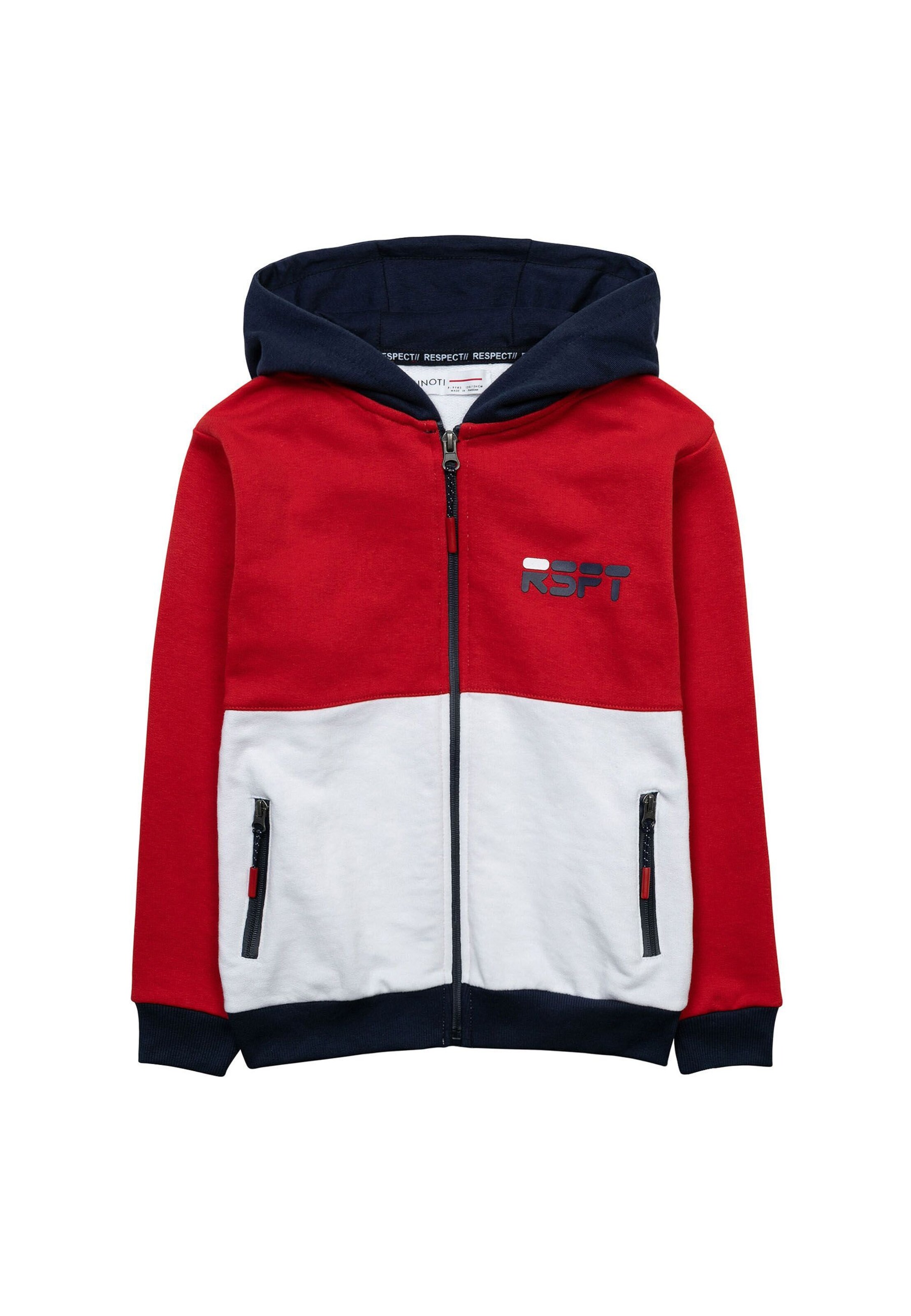 MINOTI Sweatvest in Rood: voorkant