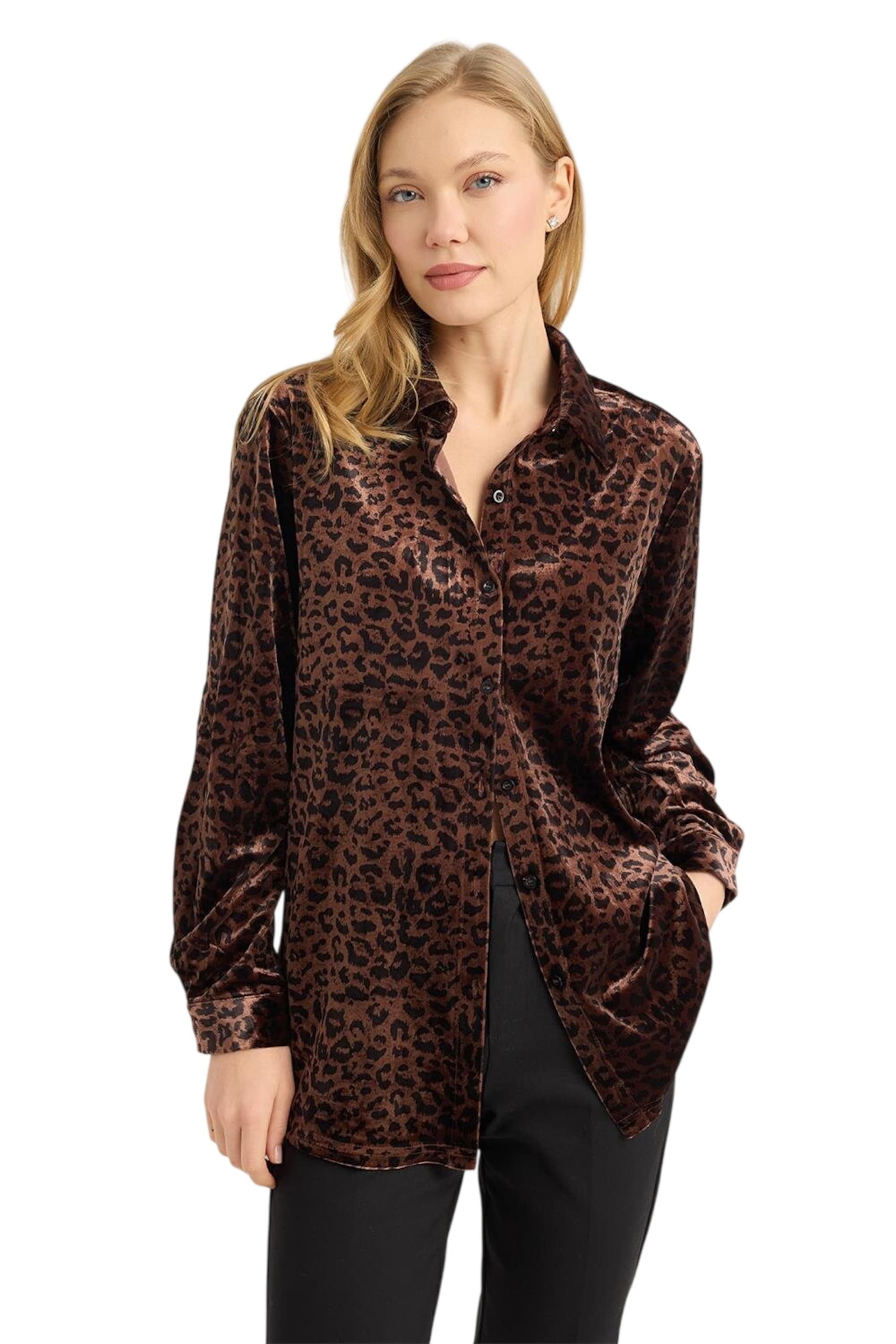 HOME STORE Blouse in Brown: front