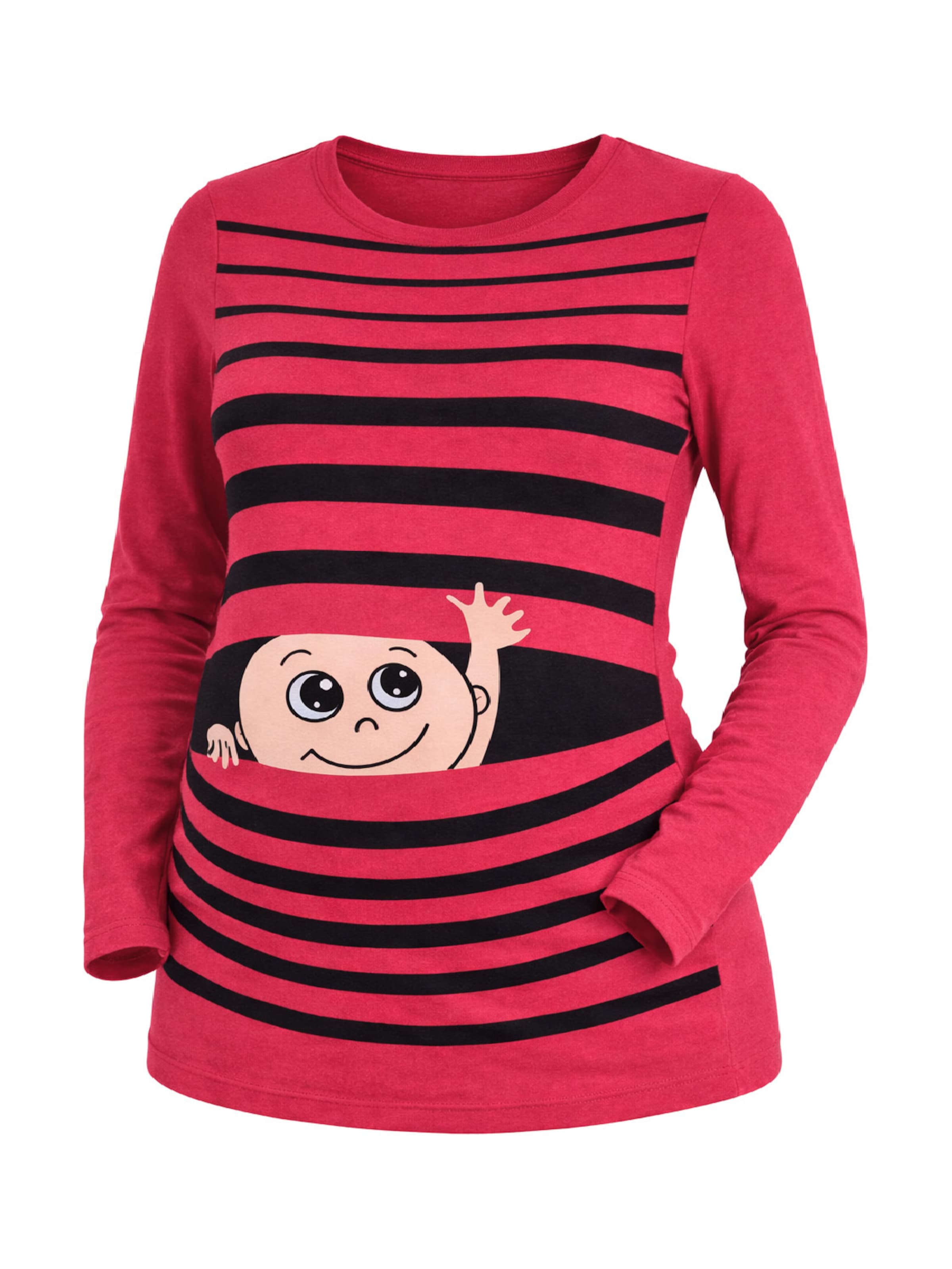 M.M.C. Shirt 'Winke Winke Umstandslangarmshirt' in Fuchsia, Item view