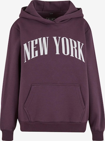 Miss Tee Свитшот 'New York' в Лиловый: спереди