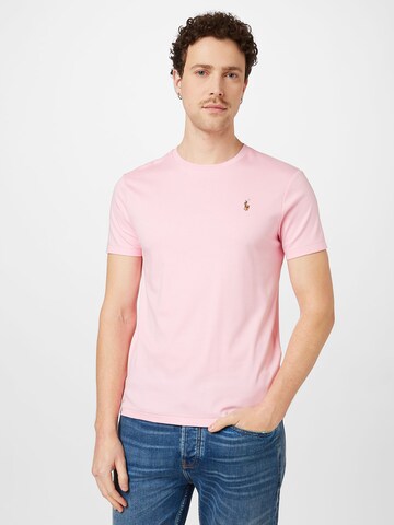 Polo Ralph Lauren Regular fit Μπλουζάκι σε ροζ: μπροστά