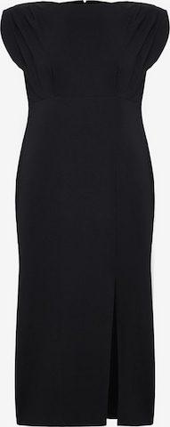 Trendyol CurveVečernja haljina - crna boja: prednji dio