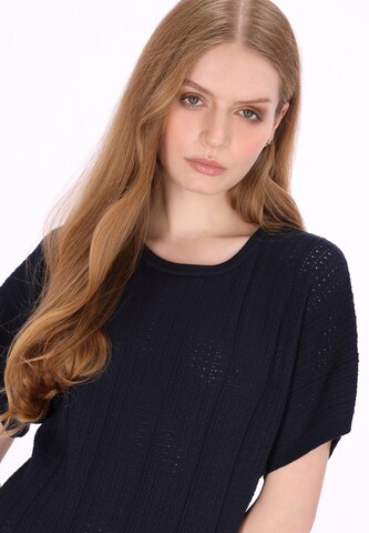 DreiMaster Vintage - Vestido de punto en azul