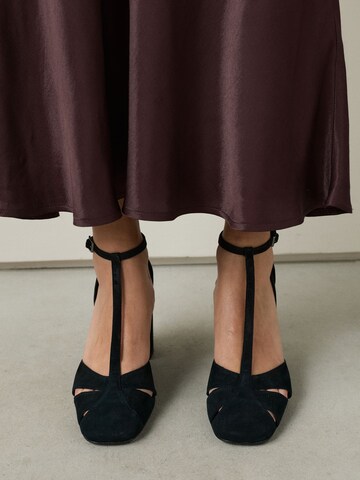 Next T-bar sandals in Black