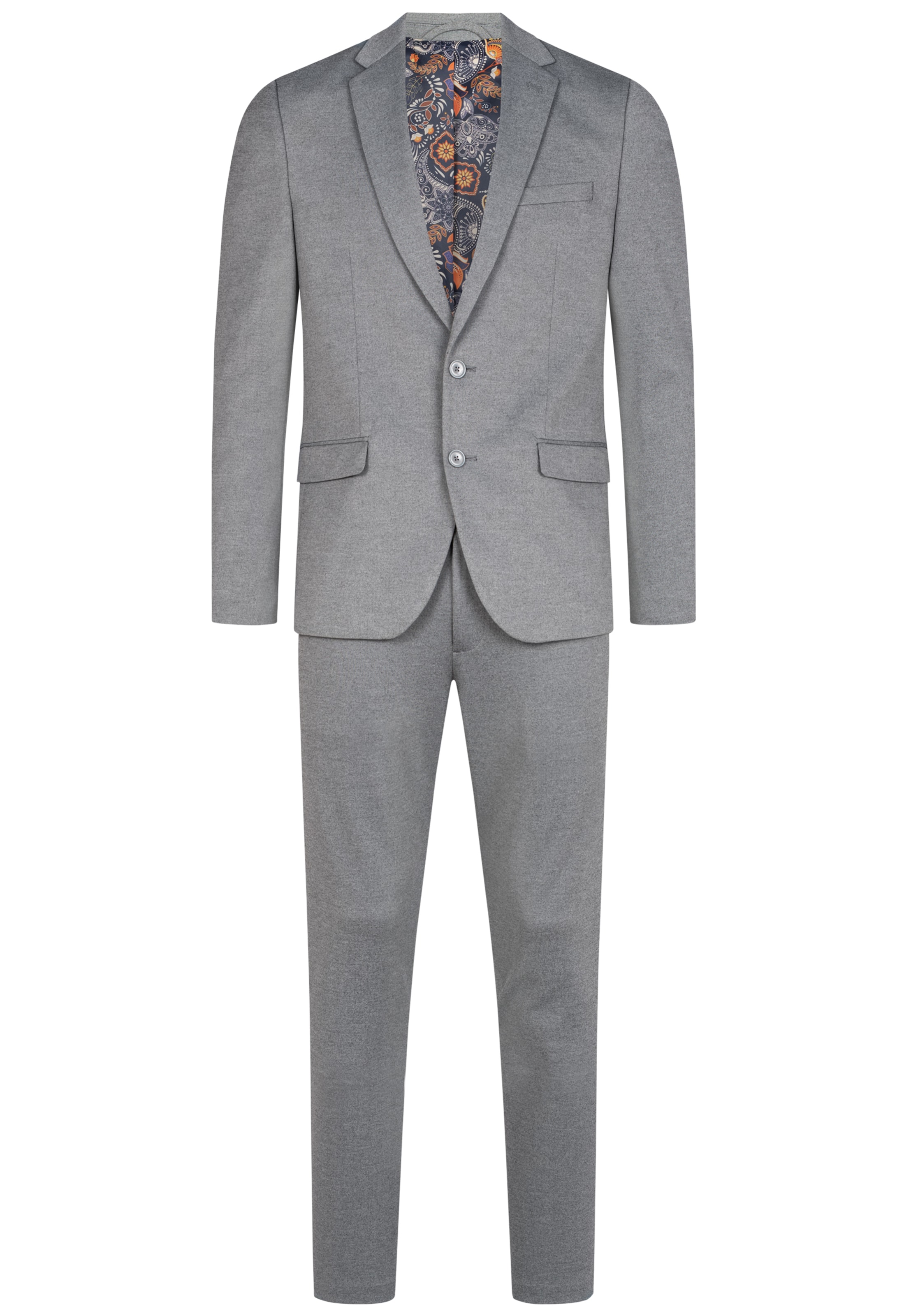 JEFF Slimfit Anzug 'Ezra' in Grau: Vorderseite