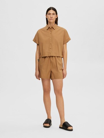 SELECTED FEMME Blouse in Brown