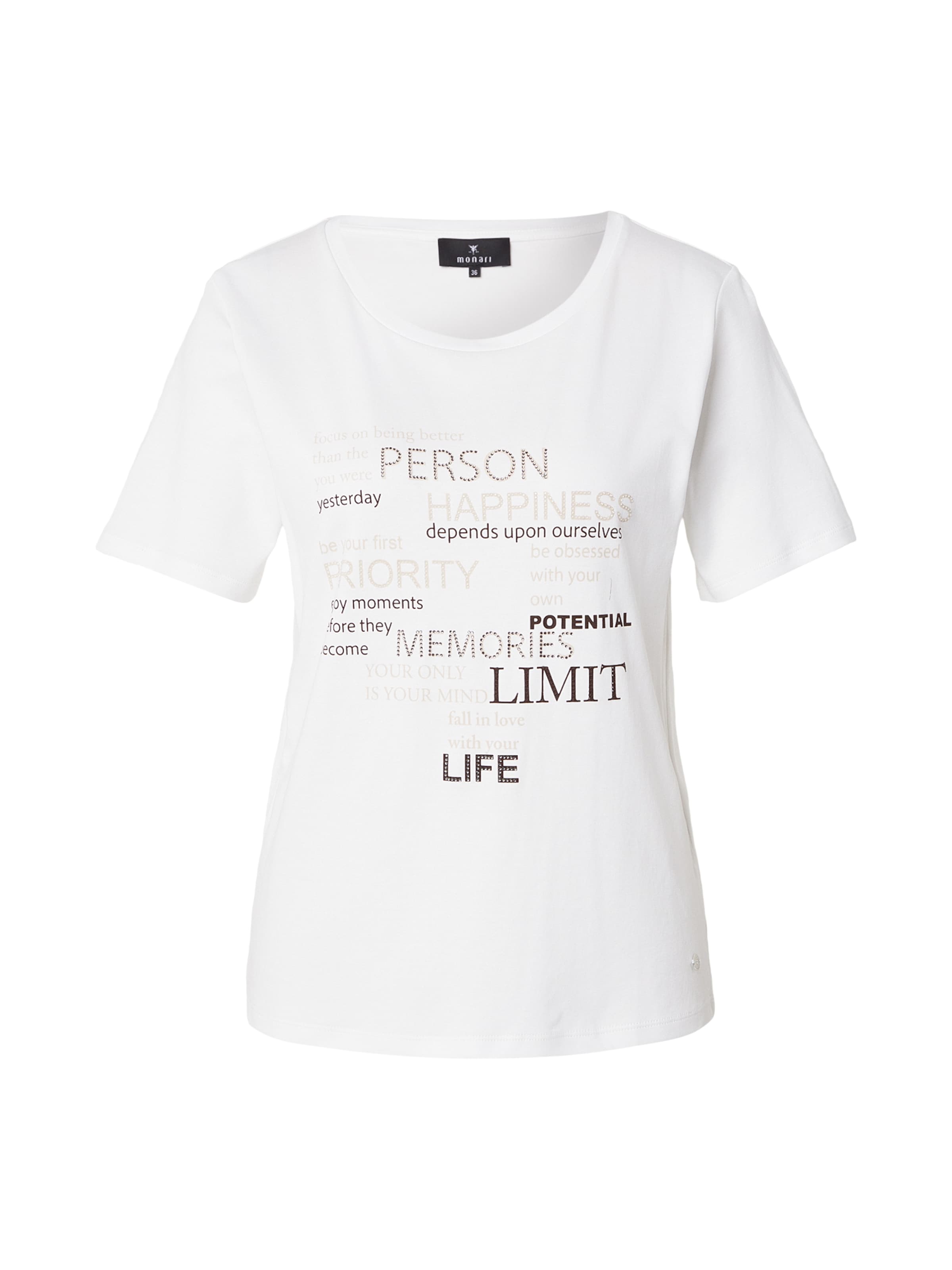 balts monari T-Krekls: no priekšpuses