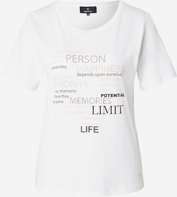 balta monari Marškinėliai: priekis