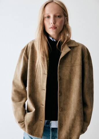 Giacca di mezza stagione di MANGO in marrone: frontale