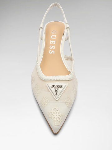 GUESS Slingback Pumps 'Yanno' in White