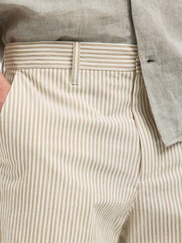 Regular Pantalon chino 'SLHKarl' SELECTED en beige