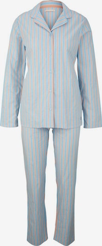 TOM TAILOR Pyjama in Blauw: voorkant