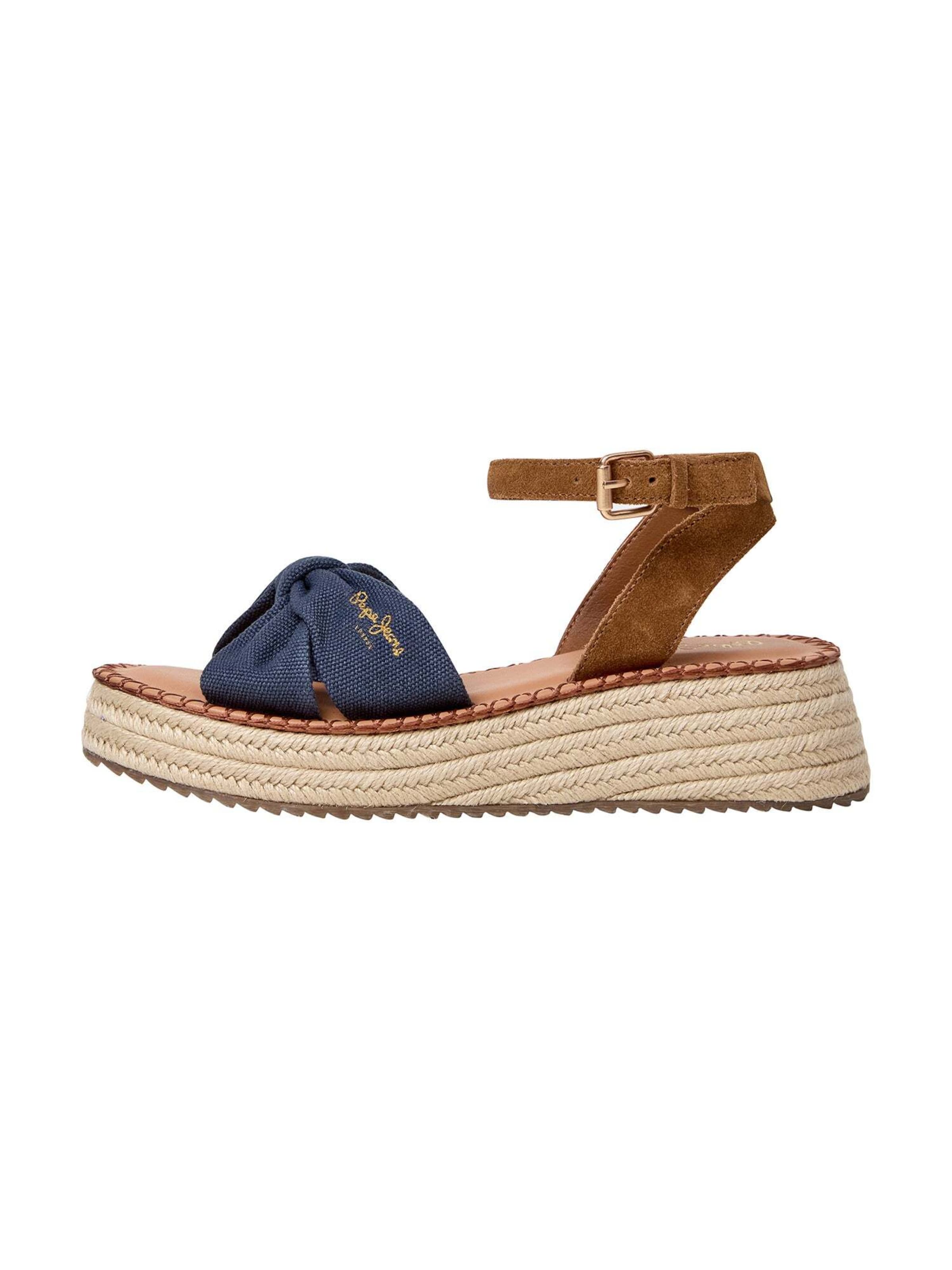 Pepe Jeans Sandale 'Kate Bass' in Blau: Vorderseite