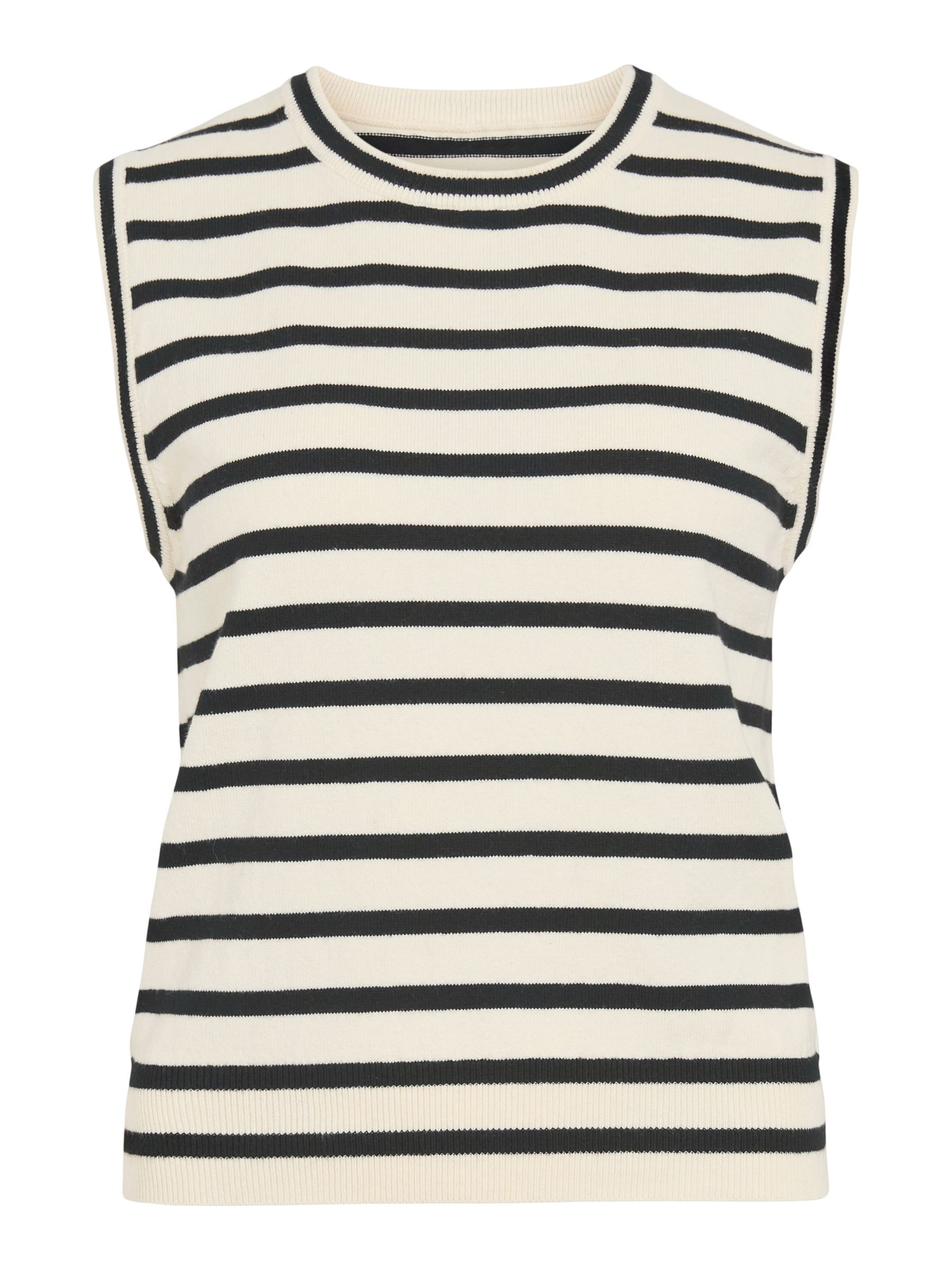 Gilet in maglia di ROUGE EDIT in bianco: frontale