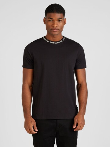 QS Shirt in Zwart: voorkant