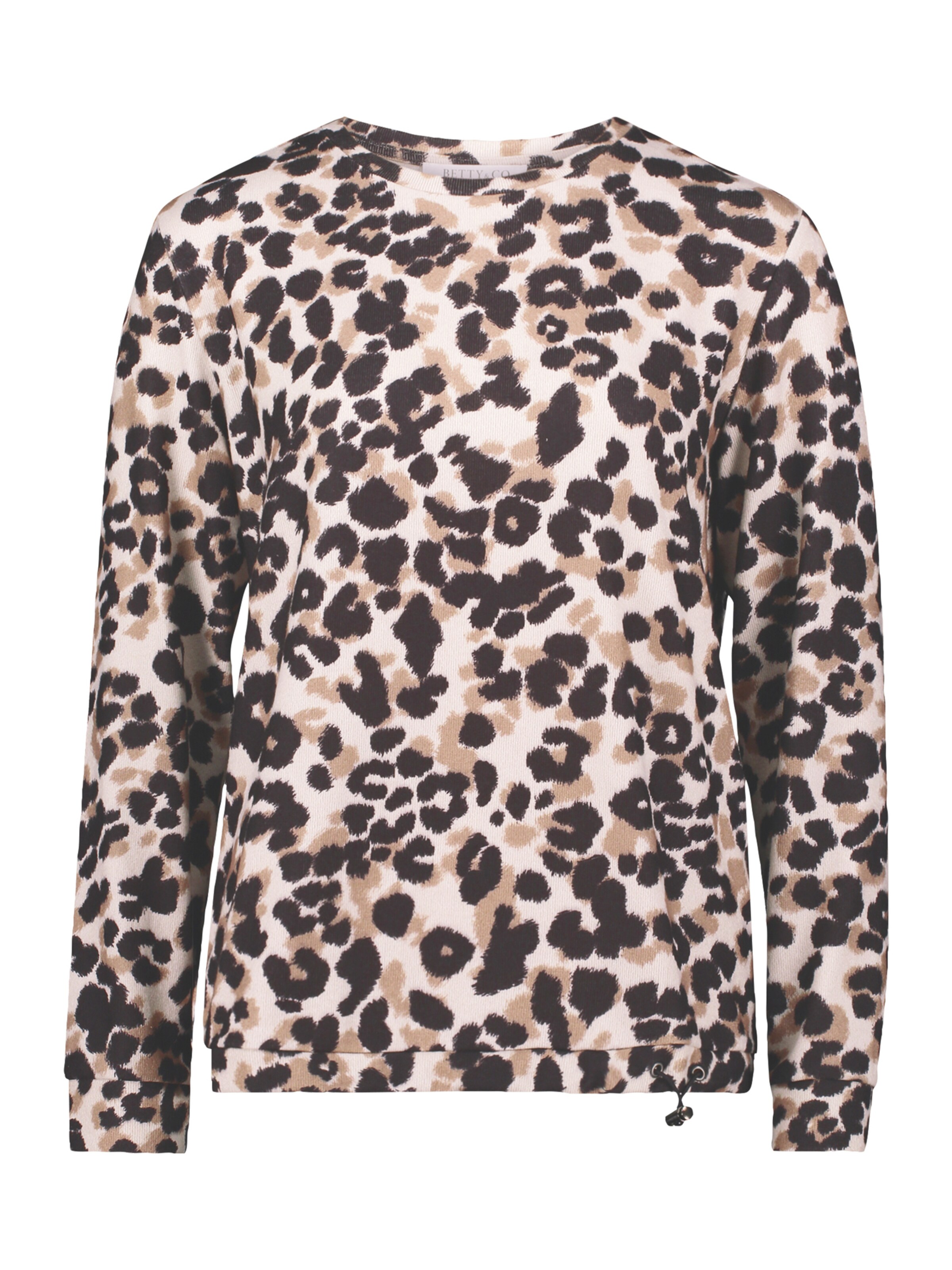 Sweat-shirt Betty & Co en beige : devant