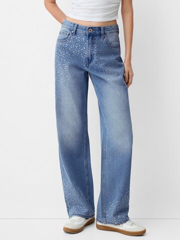 Regular Jean Bershka en bleu : devant