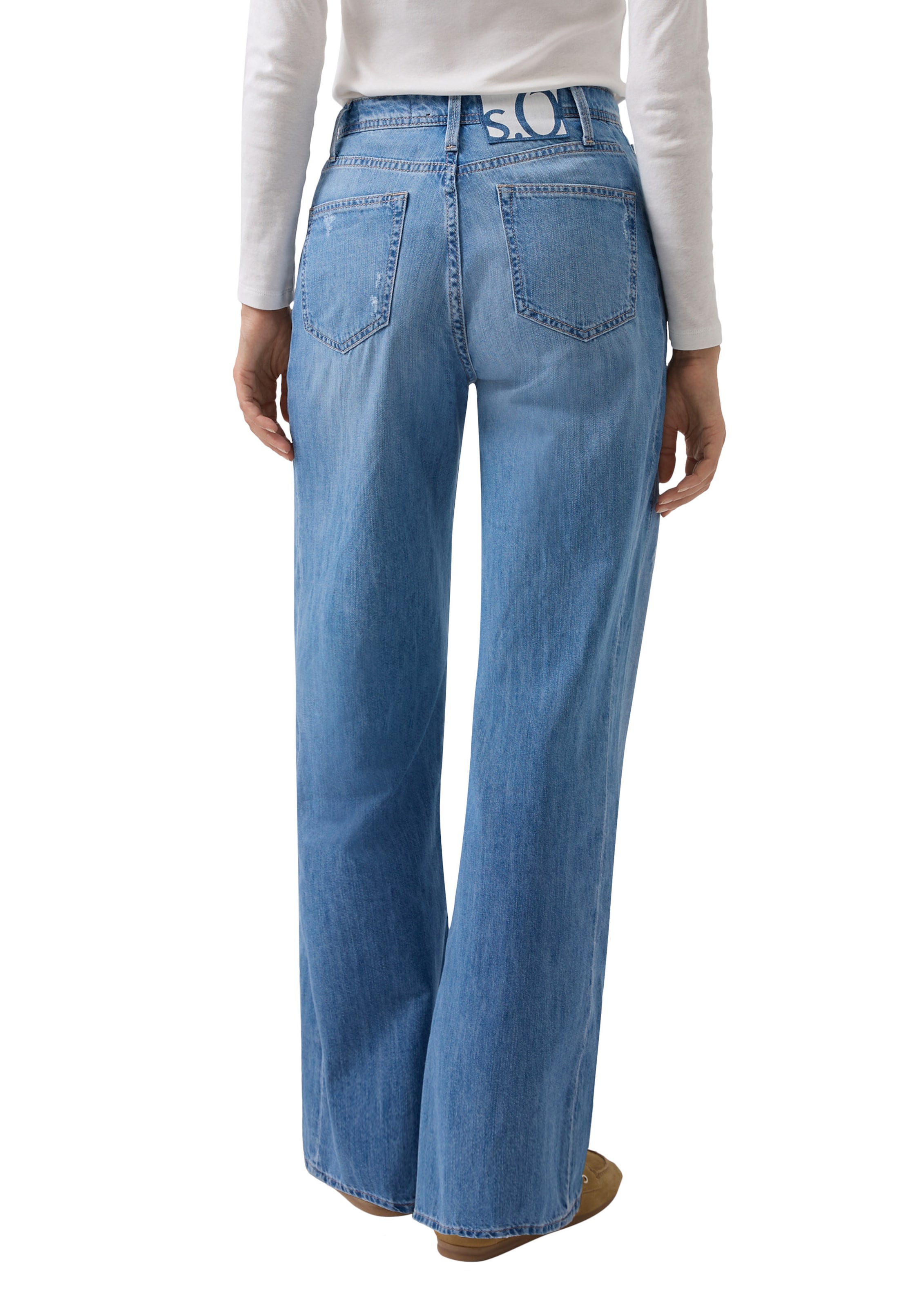 s.Oliver Wide leg Jeans ' SURI ' in Blue