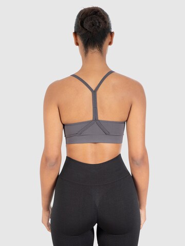 Bustier Soutien-gorge de sport ' Solid Scrunch ' Smilodox en gris
