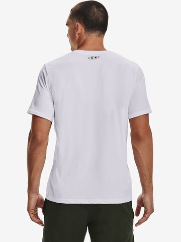 T-Shirt fonctionnel 'Foundation' UNDER ARMOUR en blanc