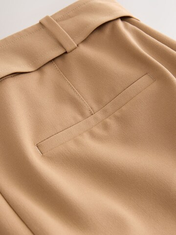 Next - Pierna ancha Pantalón plisado en beige