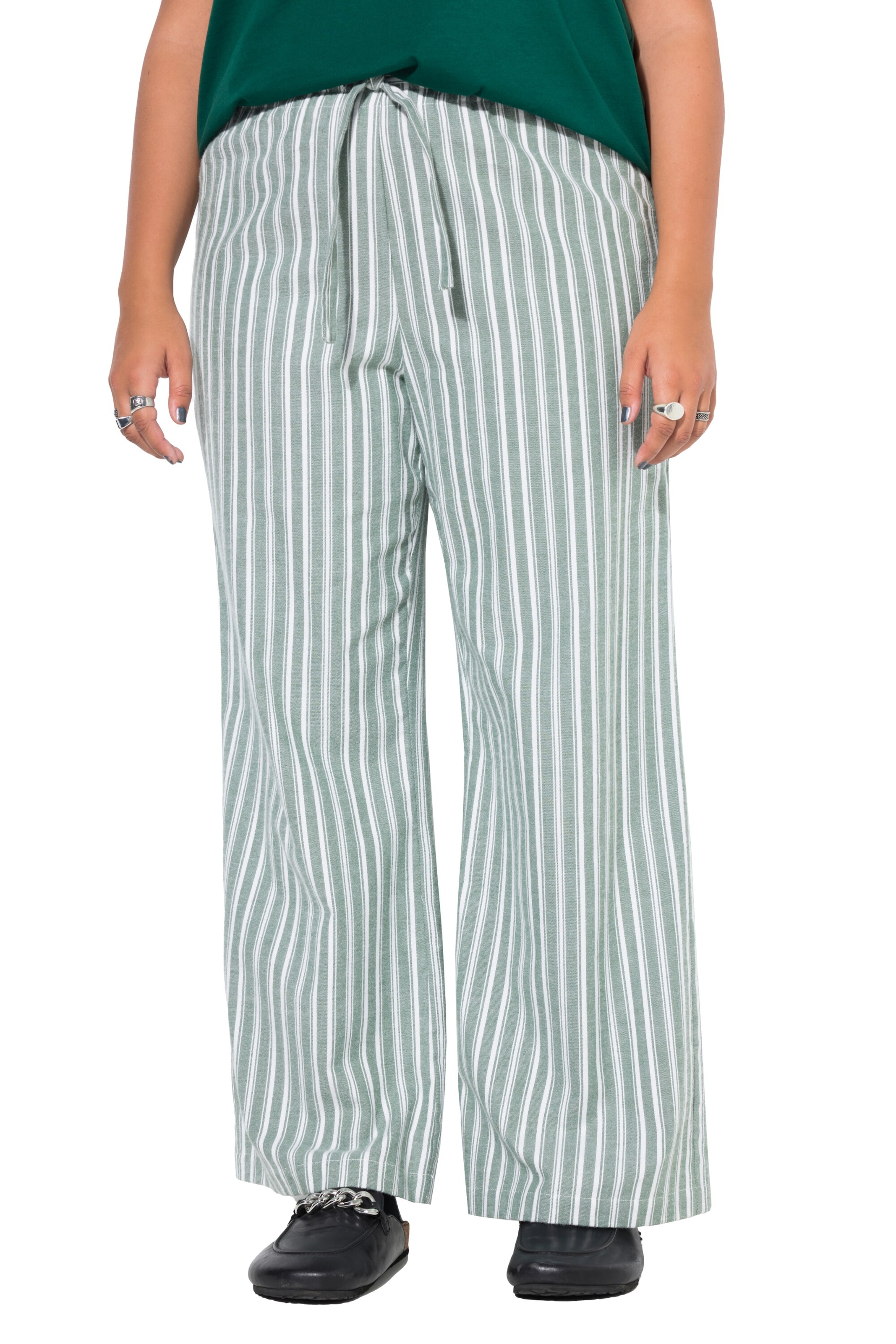 Studio Untold Pyjamahose in Grün: Vorderseite