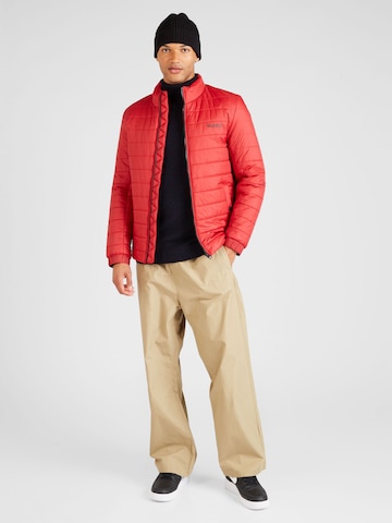 HUGO RedZimska jakna 'Benti' - crvena boja