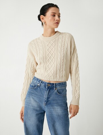 Koton Trui in Beige: voorkant