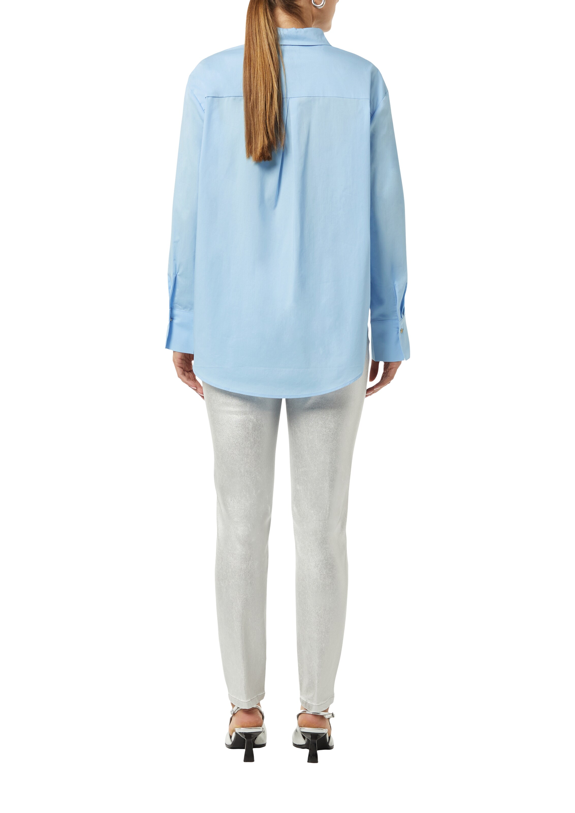 COMMA Bluse in Blau: Rückseite