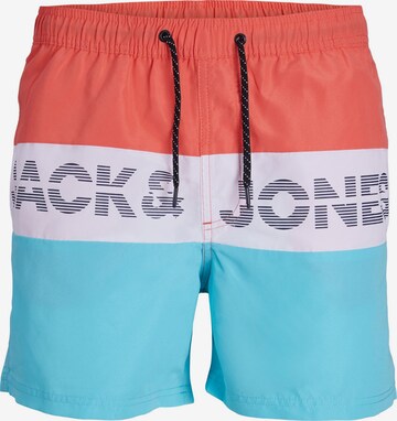 Shorts de bain JACK & JONES en orange : devant