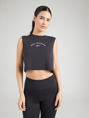 juoda Reebok Sportiniai marškinėliai be rankovių: priekis