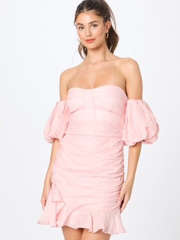 Bardot Cocktail Dress 'Chiara' in Pink: front