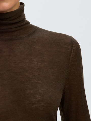 SELECTED - Pullover 'VENDY' em castanho