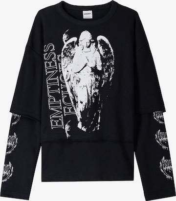 Bershka Collegepaita värissä musta: etupuoli