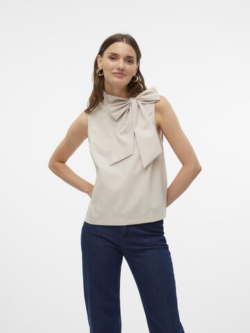 VERO MODA Bluse 'SOLONA' in Grau: Vorderseite