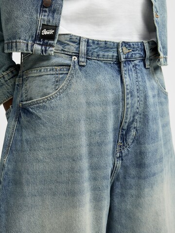 Pull&Bear Wide leg Jeans in Blue