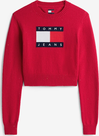 Megztinis iš Tommy Jeans, spalva – tamsiai mėlyna / raudona / balta, Prekių apžvalga