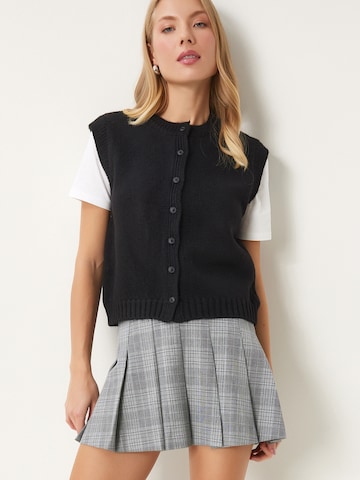 Happiness İstanbul Pleten brezrokavnik | črna barva: sprednja stran