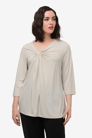 Ulla Popken Shirt in Beige: voorkant