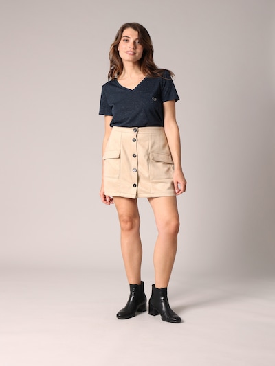 Deeluxe Rok 'VALENTINA' in de kleur Beige, Productweergave