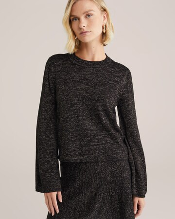 Pulover de la WE Fashion pe negru: față