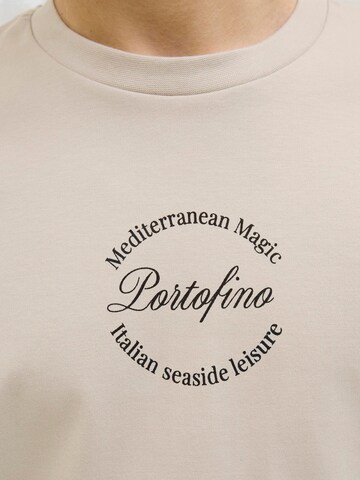 T-Shirt 'Destination' JACK & JONES en gris